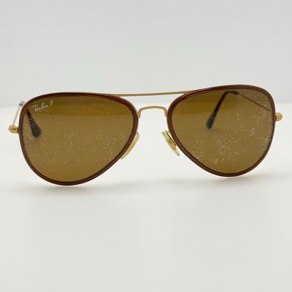 Ray Ban Sunglasses RB 3513-M 149/83 Aviator Flat Metal Polarized 56-17 - Picture 1 of 8